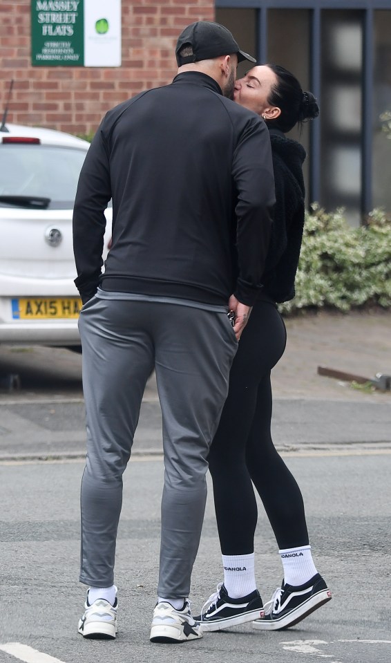 Kyle Walker and Annie Kilner showed a sign of public affection despite the relationship being plagued by Walker’s cheating