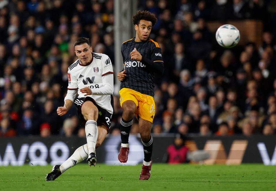 Joao Palhinha, left, has enjoyed a sensational season with Fulham