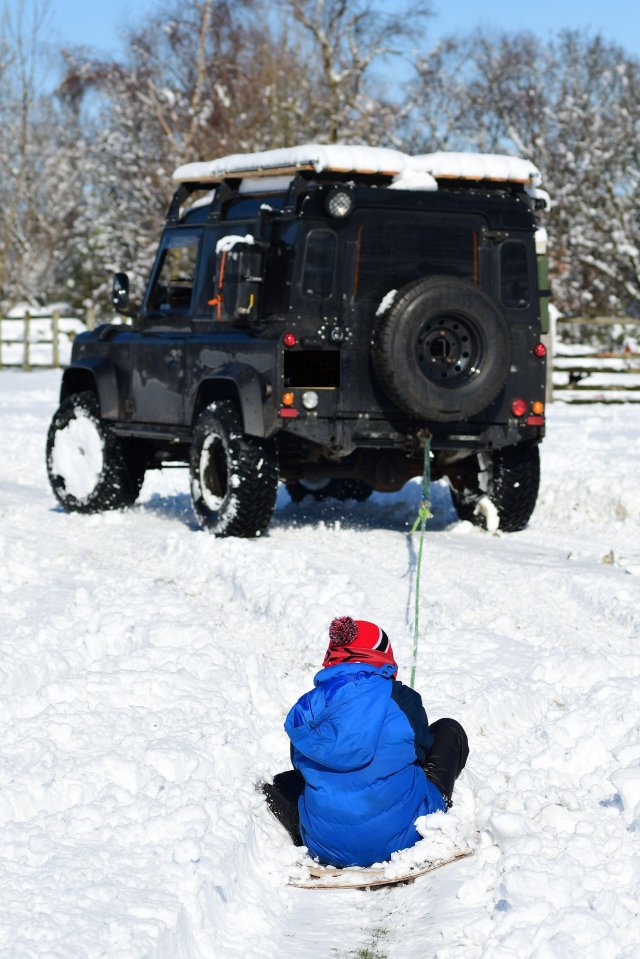 Snow in Honley, Holmfirth, Yorkshire, yesterday