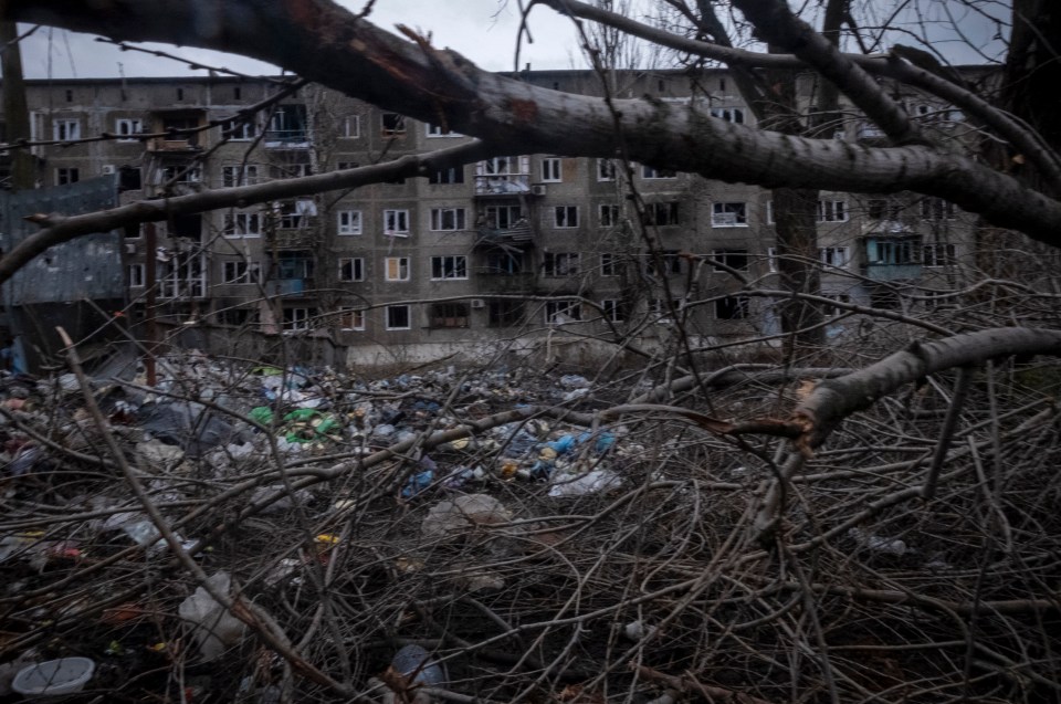 The small town of Vuhledar has seen weeks of fierce fighting