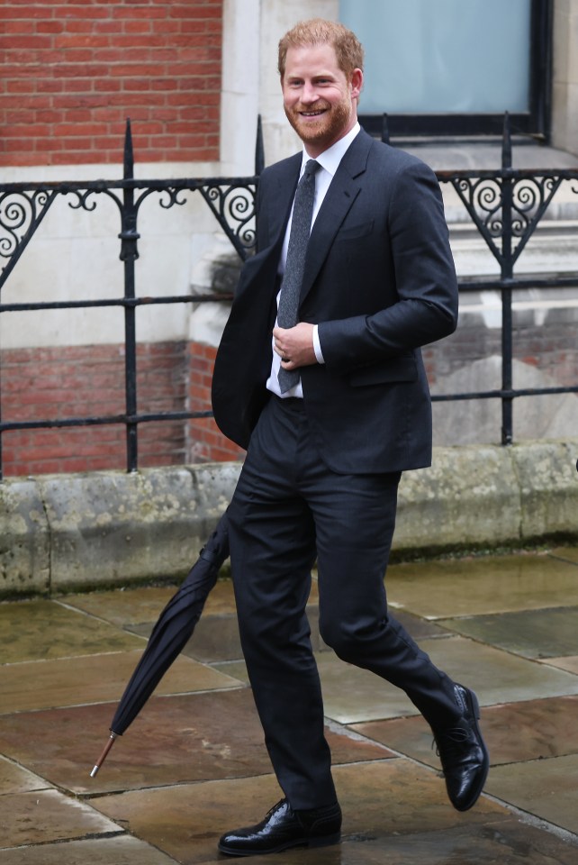 The Duke of Sussex smiled as he left court on Tuesday