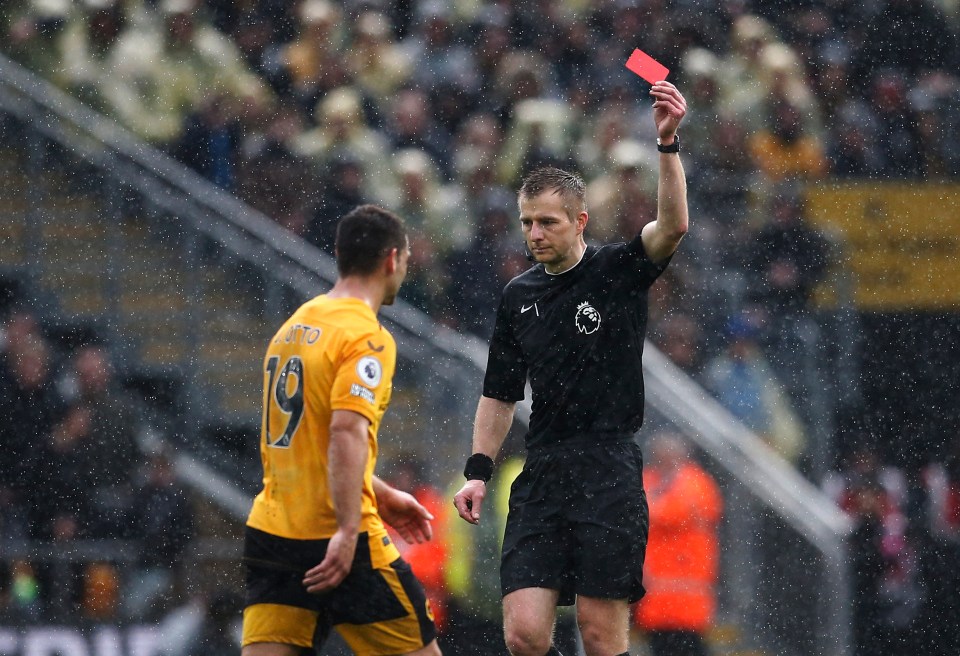 Jonny was unsurprisingly red carded for his awful tackle