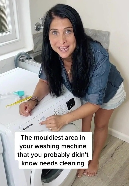 Anita took to TikTok to share that people always forget their dispenser drawer when checking their washing machines for mould