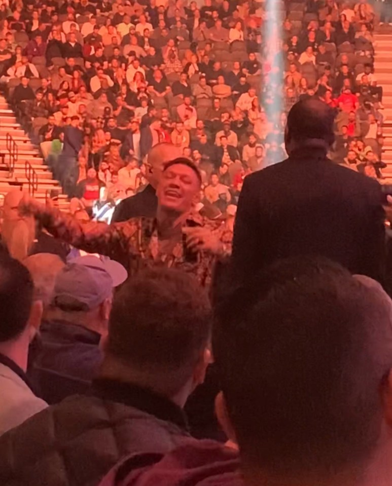 Conor McGregor is in attendance at UFC 285