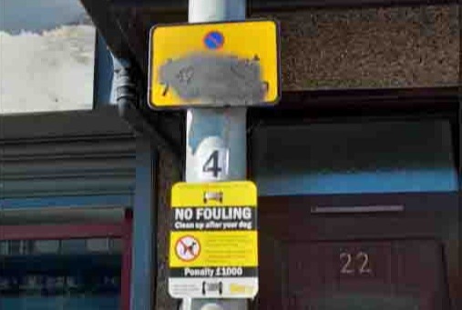 Furious residents have vandalised parking signs along Whittaker Lane