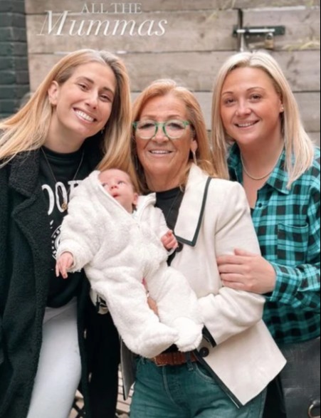 Stacey Solomon posed with her mum-in-law as she headed to London