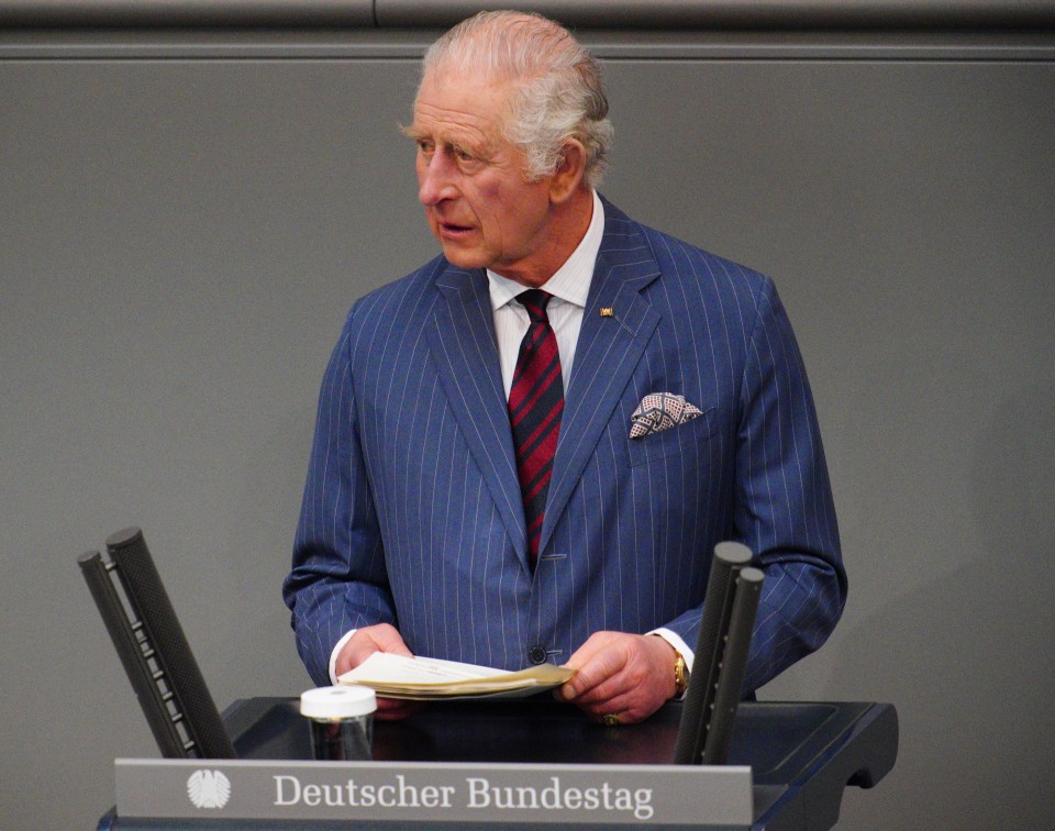 King Charles addresses the Bundestag, the German federal parliament