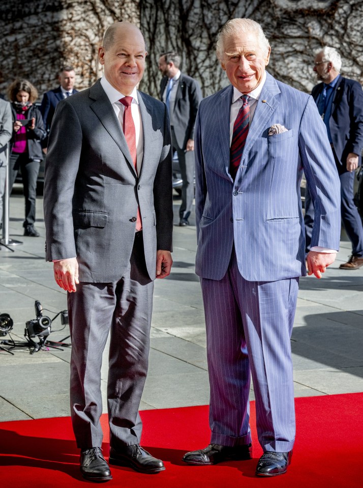 German Chancellor Olaf Scholz met with King Charles in Berlin