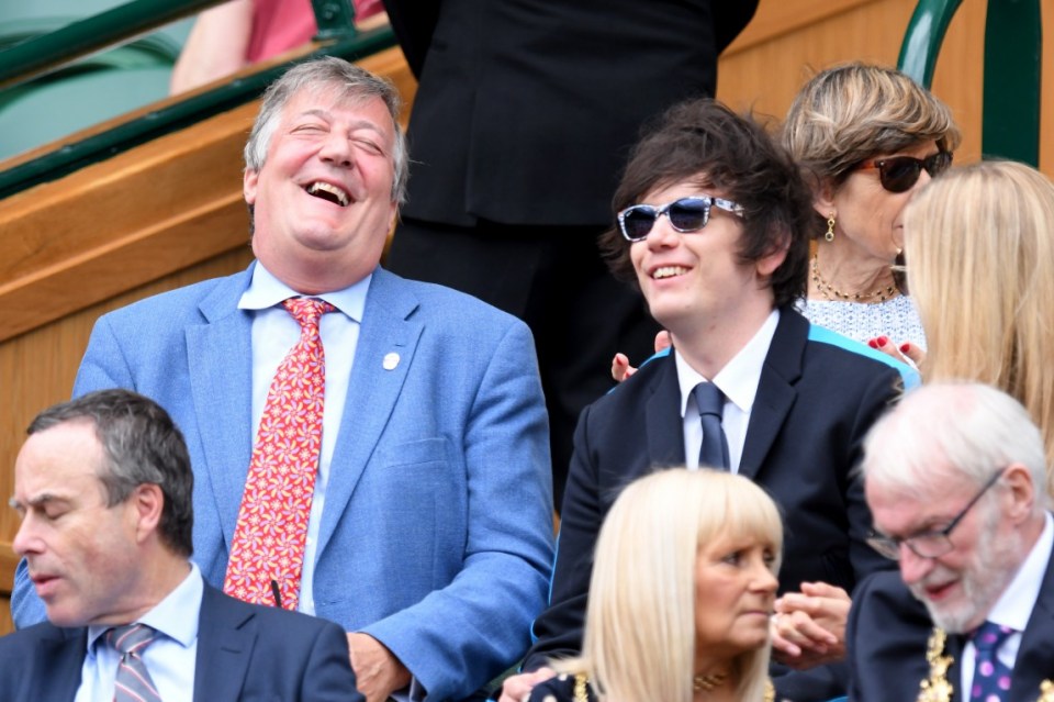 Presenter Stephen Fry and husband Elliott Spencer have a 30 year age gap