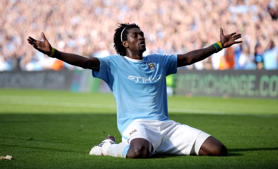 Adebayor starred for Arsenal, Man City, Tottenham and Real Madrid