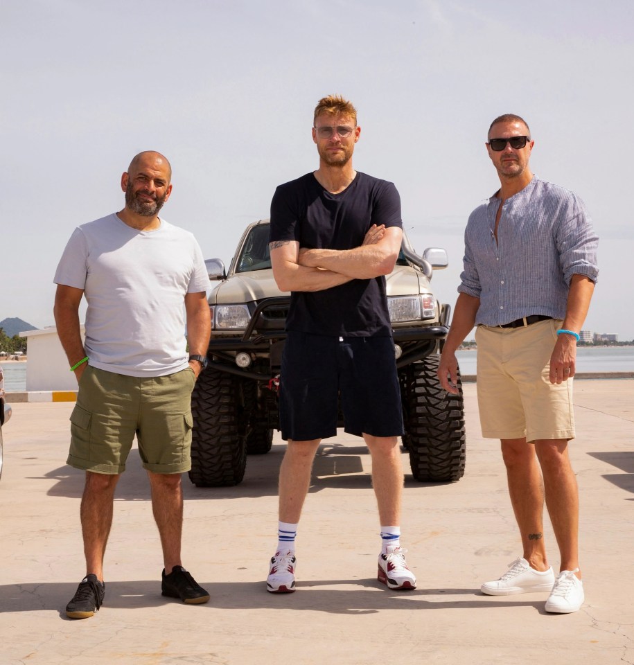 Freddie Flintoff fronts Top Gear with Paddy McGuinness and Chris Harris