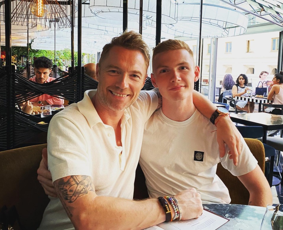 Ronan Keating commented on Jack's post after becoming a dad