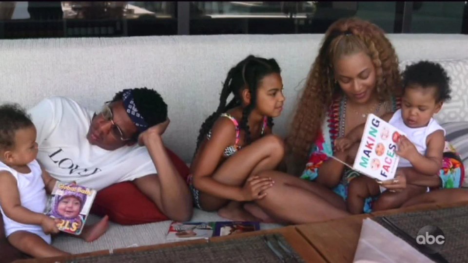 They have three children together, Blue Ivy, 11, and five-year-old twins Rumi and Sir