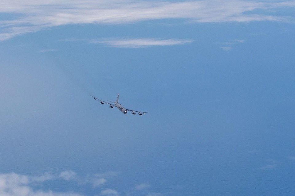 The Russians intercepted the US bombers over the Baltic Sea