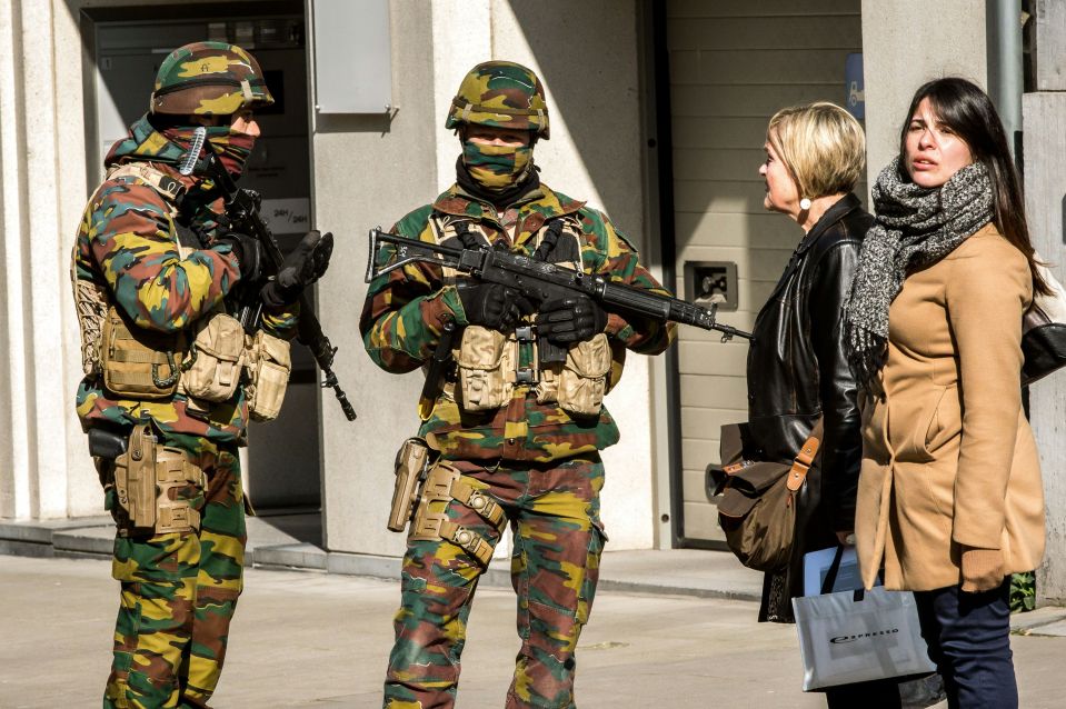 Police are on high alert for a possible terror attack today in Brussels