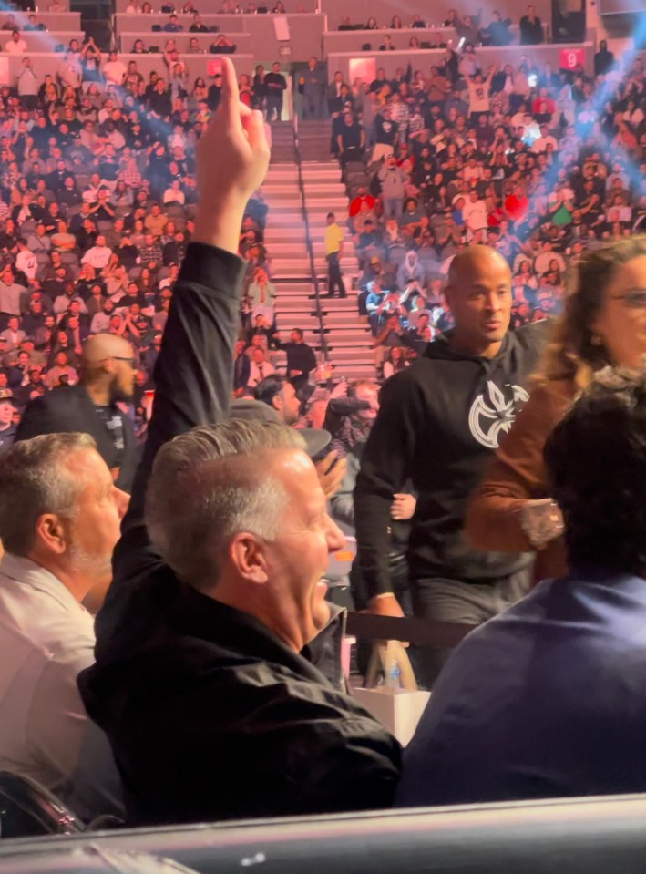 American runner David Goggins was one of several celebs at UFC 285