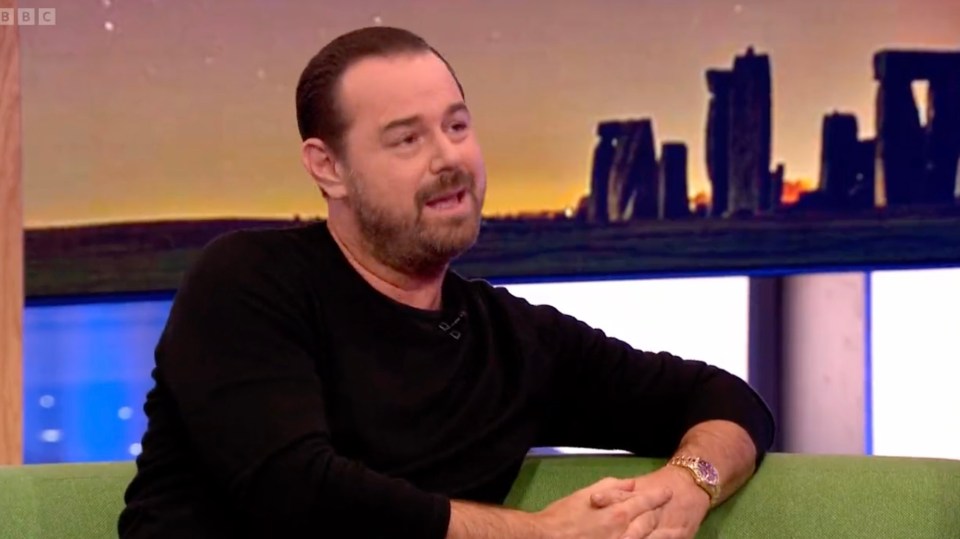 Danny Dyer was left stumped by Alex's cheeky comment