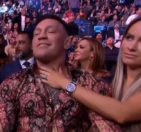 UFC icon McGregor had no objections to partner Dee's very public sign of affection