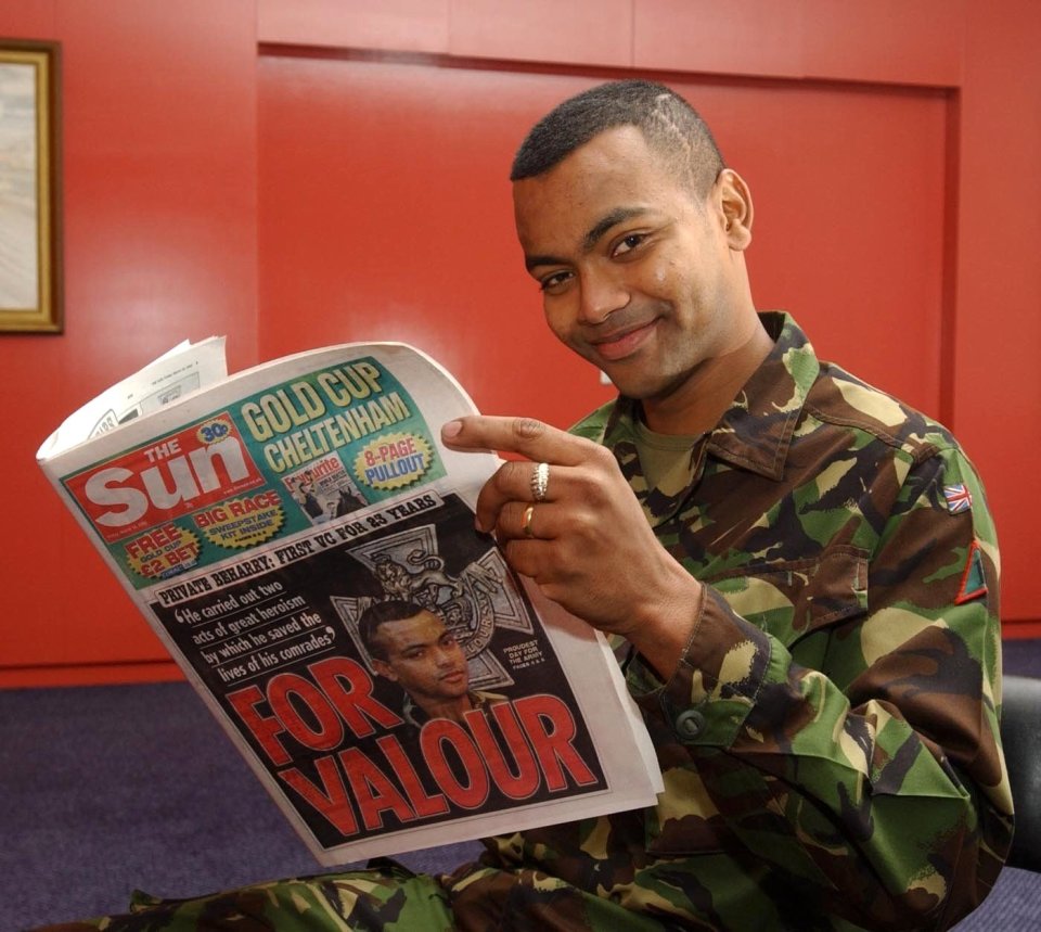 How The Sun reported on Johnson's VC back in 2005