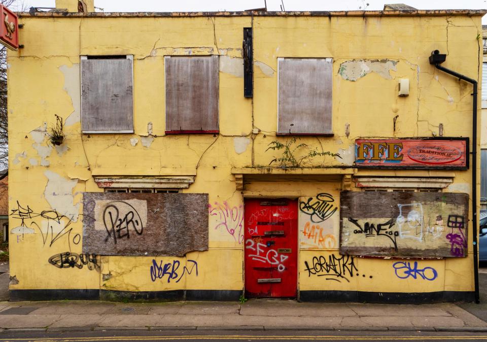 Only derelict remains are now here where this Bristol pub once was