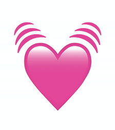  The growing heart emoji has been created to give the impression of a heart increasing in size