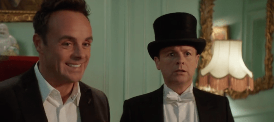 It was all part of Ant and Dec’s Murder at Bigwig Manor mystery