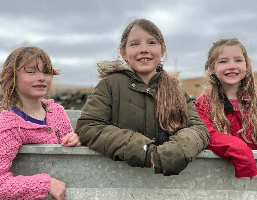 Clemmie, Annas and Nancy were all smiles