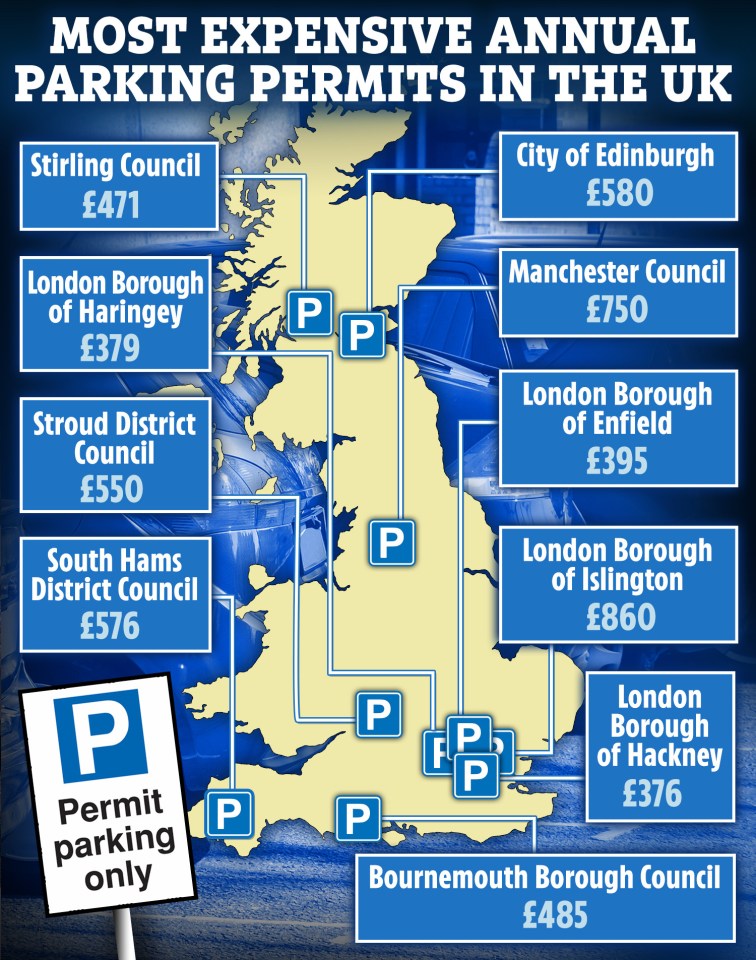 Select Car Leasing have revealed the most expensive areas in the UK to attain a parking permit