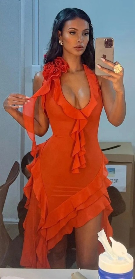 Maya Jama gave Love Island fans a look at her dress