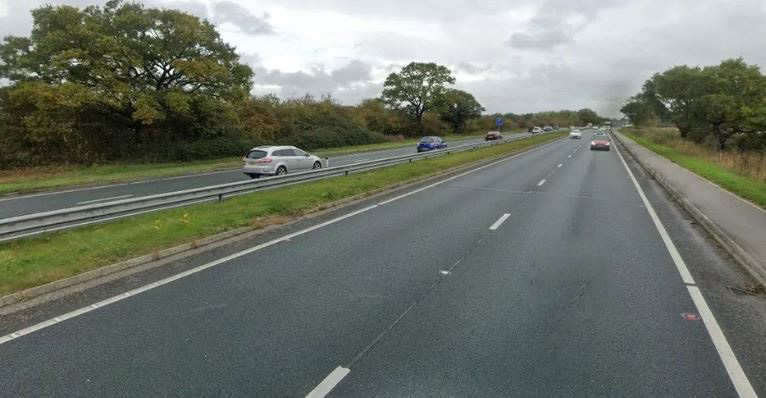 The teen was struck while walking along the A64 in the early hours of this morning