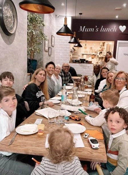 The family all enjoyed lunch together for Mother's Day