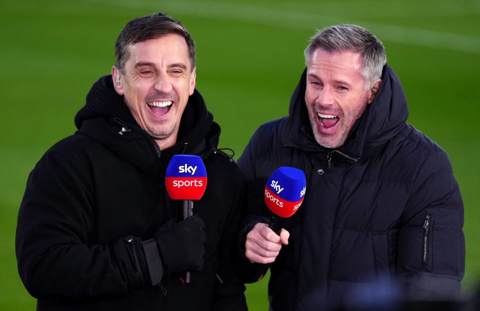 Sky Sports pundits Gary Neville and Jamie Carragher believe United face a fight for the top four