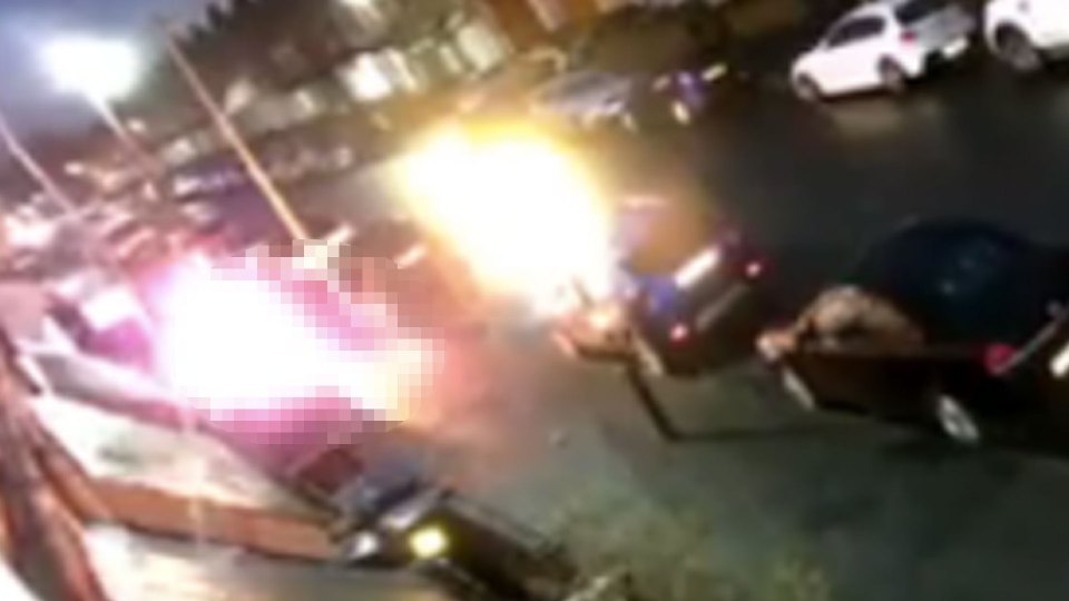 Shocking video shows a man being lit on fire in Birmingham