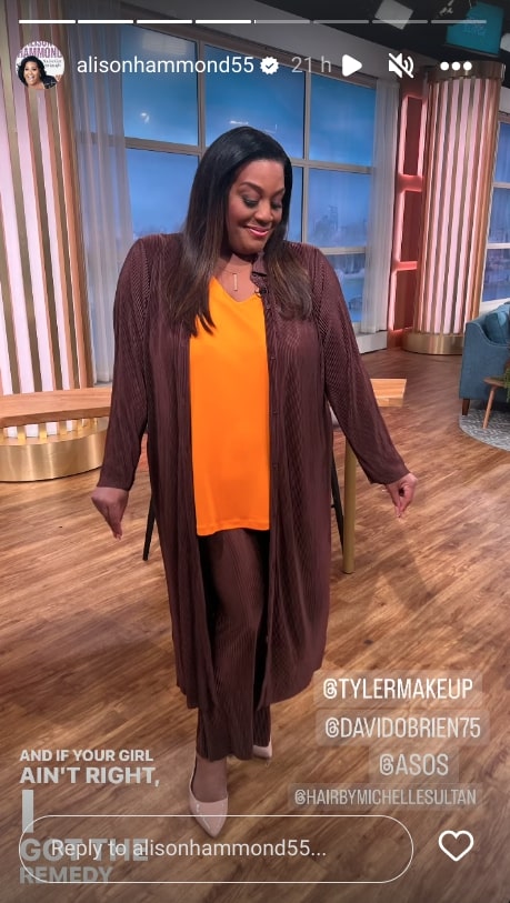 Alison Hammond looked slimmer than ever on This Morning yesterday