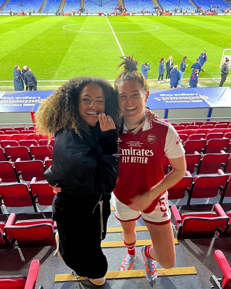 Love Island’s Amber supported Jen at her football matches