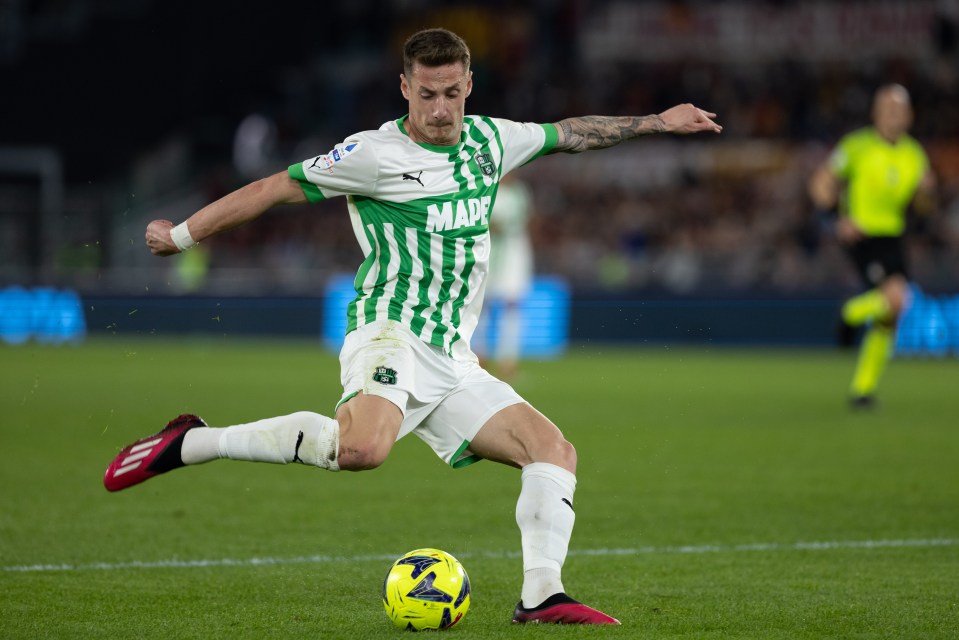 Andrea Pinamonti plays for Sassuolo