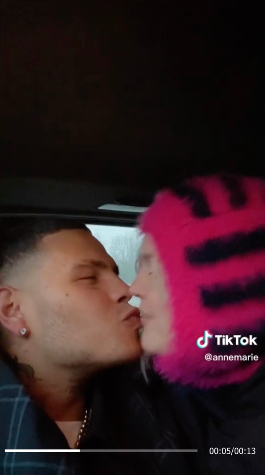 The star could be seen sharing a smooch with rapper boyfriend Slowthai in a recent clip