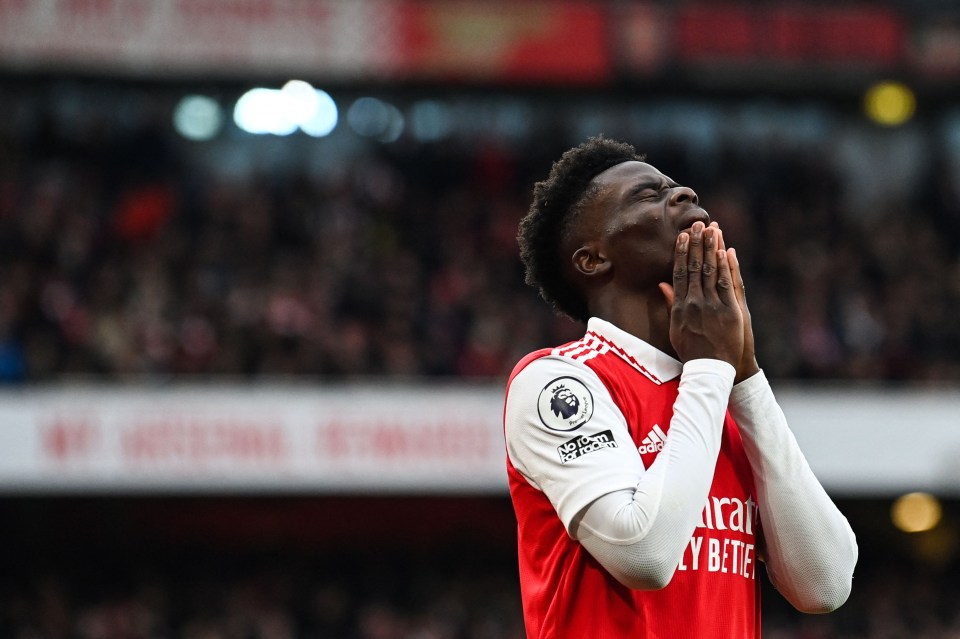 Bukayo Saka didn’t have the best afternoon