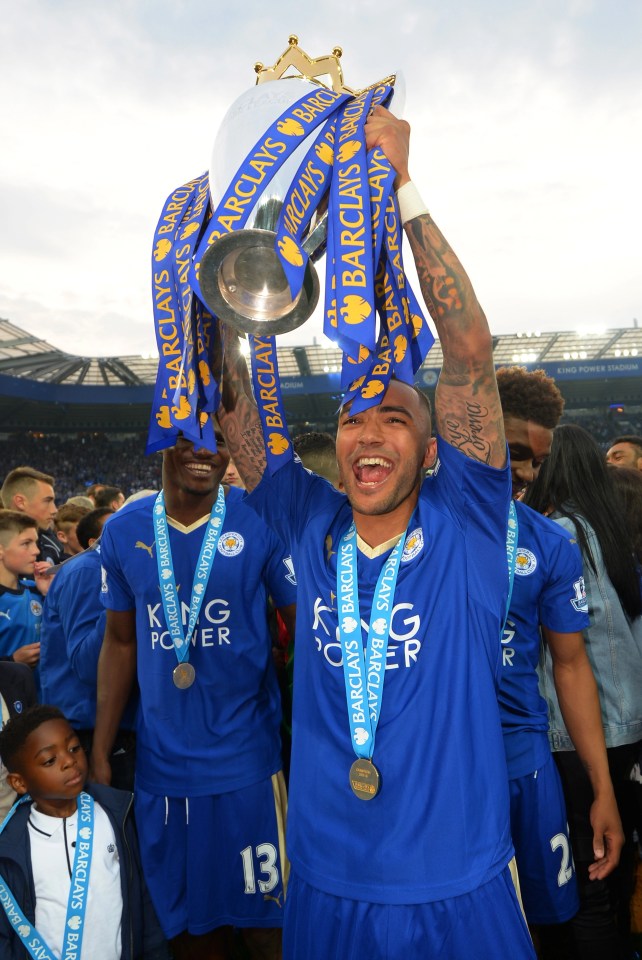 The full-back was part of Leicester's 2016 Premier League winning squad