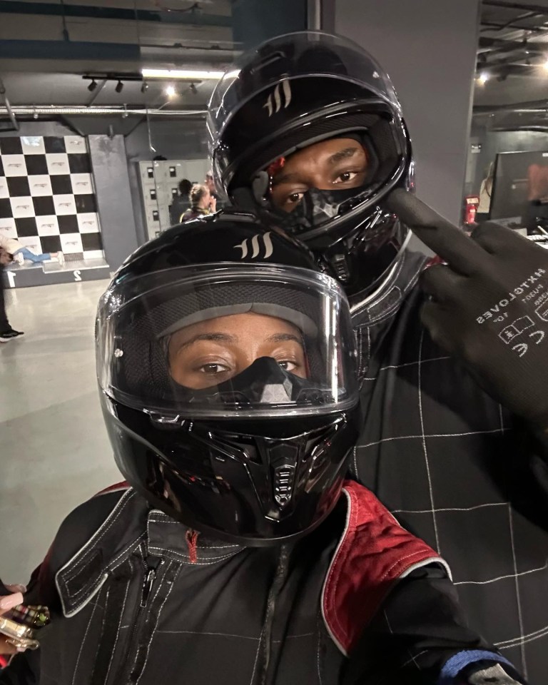 Dami rounded off his day with go karting