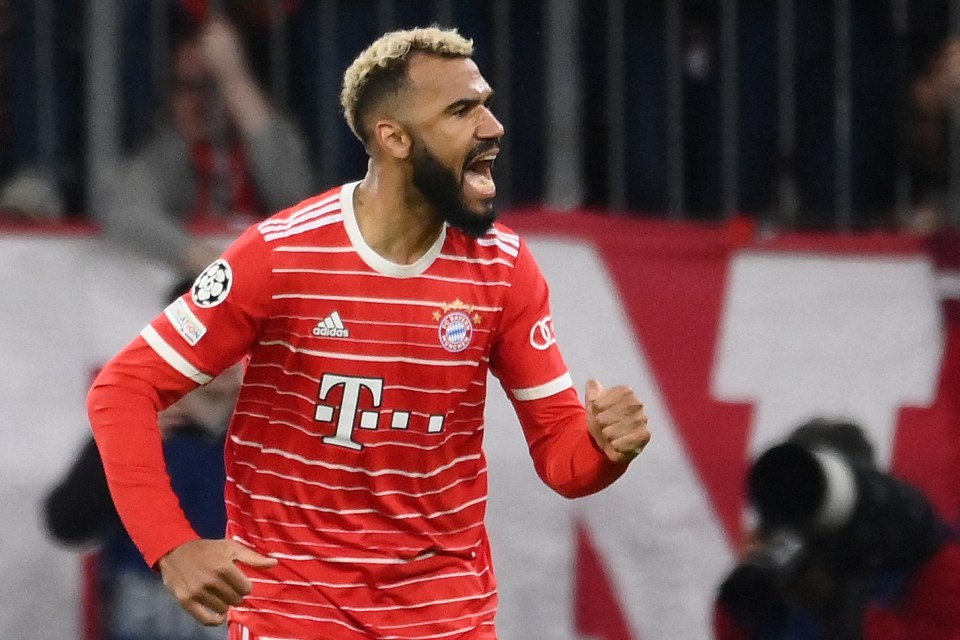 Choupo-Moting celebrates against his former employers