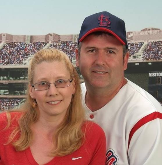 Richard Maedge pictured with his wife Jennifer