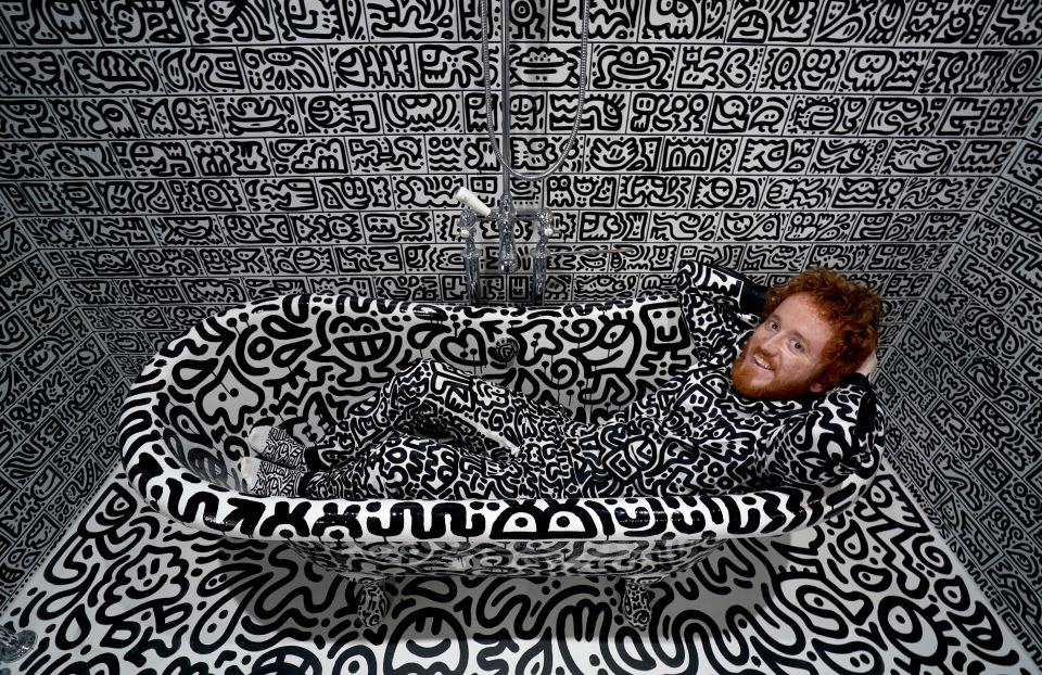 Sam Cox, known as Mr Doodle, made headlines when he covered his £1.35million mansion in scribbles