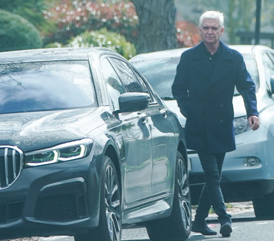 The TV presenter, 60, was spotted getting into his limousine