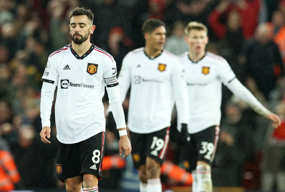 Man Utd produced a hideous second half display at Anfield