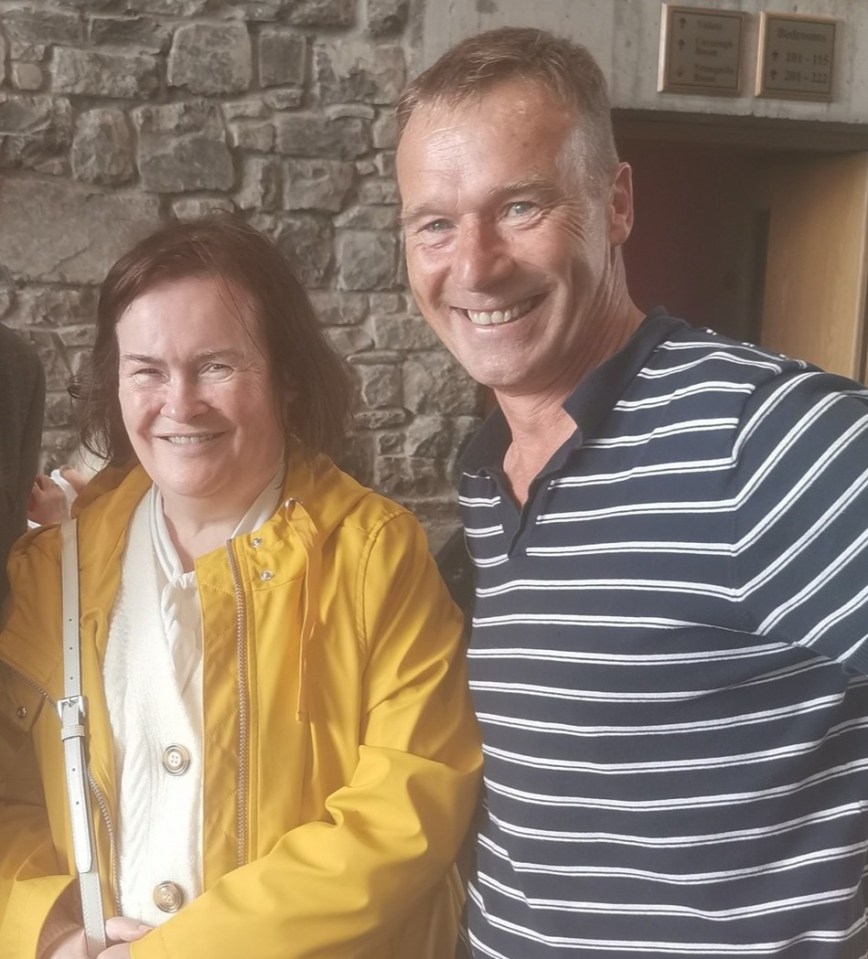 Susan Boyle was spotted on a rare outing in Ireland