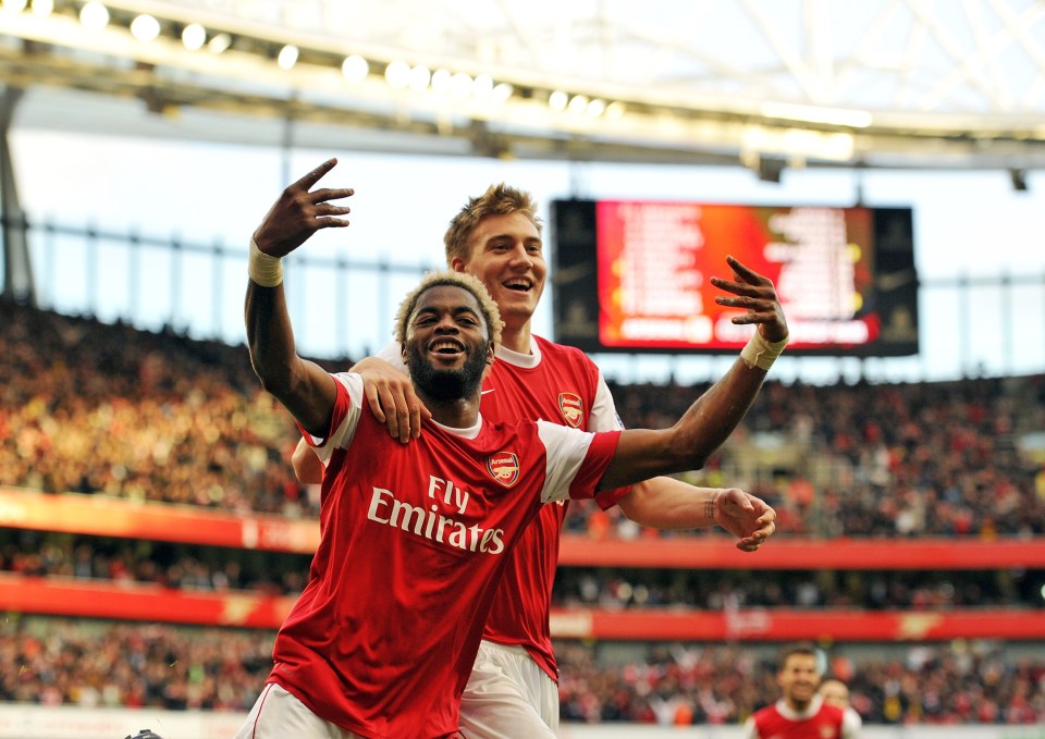 Alex Song played for Arsenal between 2005 and 2012