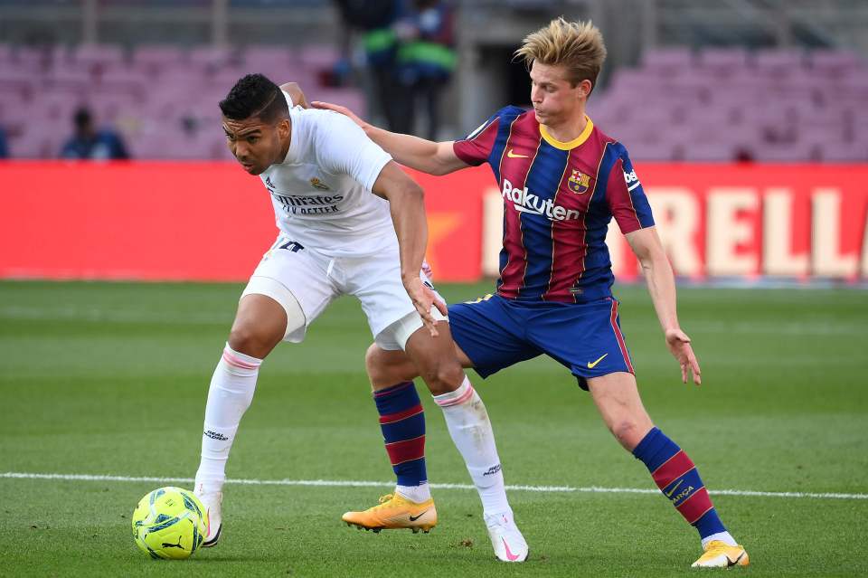 De Jong would like to play alongside Casemiro