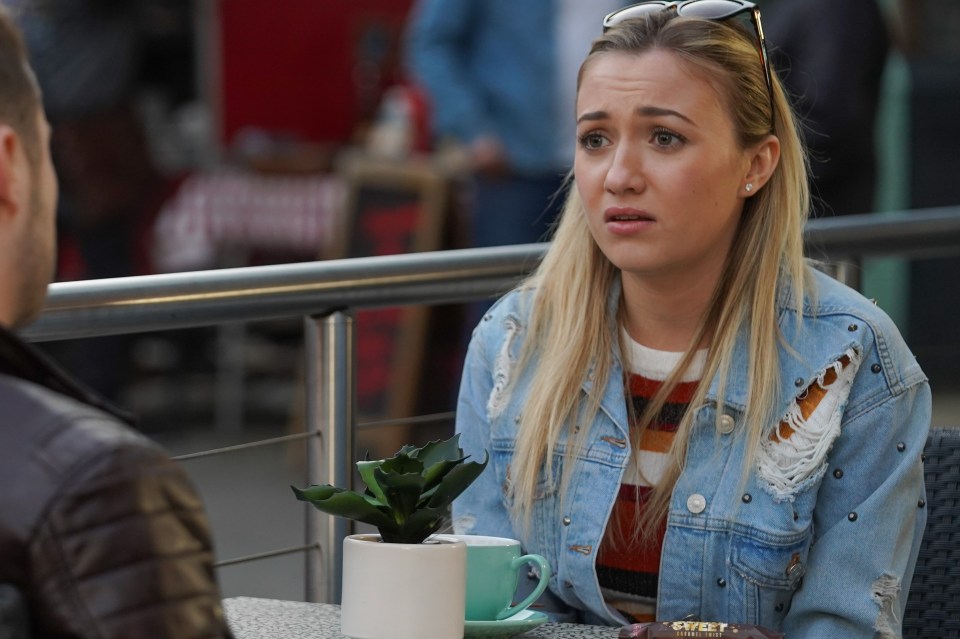 The actress looked very different to her EastEnders character Louise Mitchell