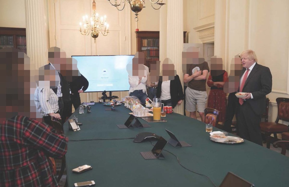 Previously unseen photos show Boris Johnson attending get-togethers at No10 during lockdown